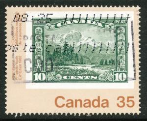 Canada #912 used, Stamps on stamps