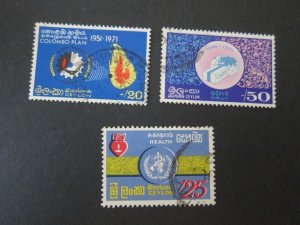 Ceylon 1971 Sc 461,2,8 FU