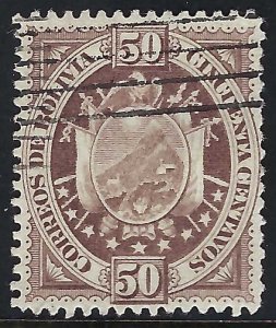 Bolivia 45 VFU LONDON PRINTING 321D