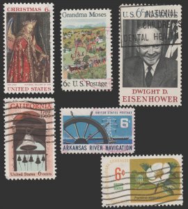 UNITED STATES STAMP GROUP INCLUDES SCOTT # 1358 - 1383. USED.