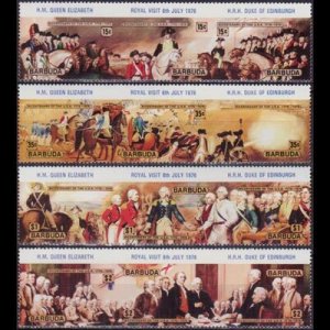 BARBUDA 1976 - Scott# 244-7 Royal Visit Set of 4 NH