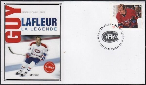 CANADA # 2944.13 GUY LAFLEUR HOCKEY STAMP on FIRST DAY COVER