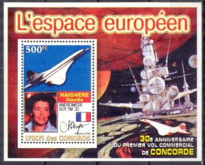 Comoros 2005 European Space (I) C. Haignere Concorde S/S MNH Private