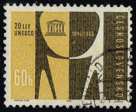 Czechoslovakia #1387 UNESCO 20th Anniversary; CTO (0.25)