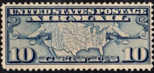 SC#C7 10¢ Map & Planes (1926) MNH