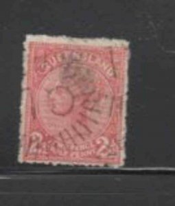 AUSTRALIA-QUEENSLAND #115 1897 2 1/2p QUEEN VICTORIA F-VF USED b