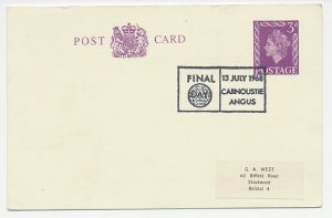 Postcard / Postmark GB / UK 1968 Golf - Final Day - Carnoustie Angus Scotland