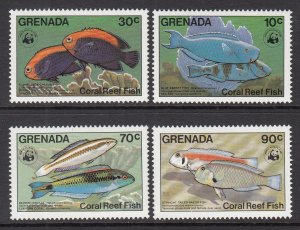 Grenada 1211-1214 Fish MNH VF