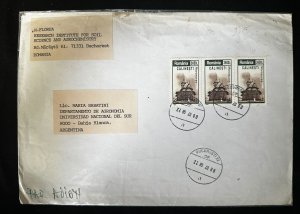 CM) 1998. ROMANIA. AIRMAIL ENVELOPE SENT ARGENTINA. MULTIPLE STAMPS. XF