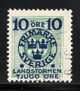 Sweden B19 Used, Semi-Postal Issue from 1916.