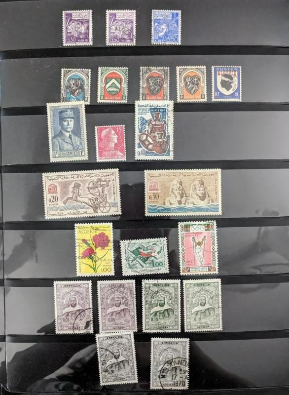 EDW1949SELL : FRENCH COLONIES Old Time Mint & Used collection. Nicely displayed.