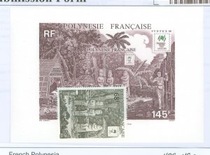 French Polynesia #489-490  Souvenir Sheet