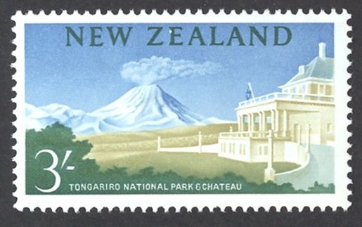 New Zealand Sc# 361 MH 1963-1964 3sh Ngauruhoe Volcano