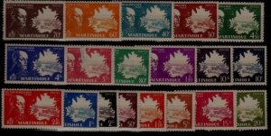 Martinique 198-216 MNH/MH V.Schoelcher SCV14.65