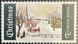 Scott #1384 1969 6¢ Christmas Winter Sunday in Norway, Maine MNH OG XF