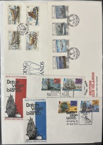 British Virgin Islands Turks & Caicos Islands Covers FDC Covers x 40(MK7115