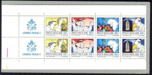 Vatican 1984 Scott# 743a Booklet Papal Journeys MNH