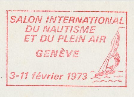 Meter cover Switzerland 1972 International Boating and Outdoor Show