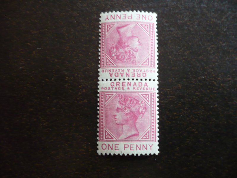 Stamps - Grenada - Scott# 30 - Mint Never Hinged Pair of Stamps - Tete-Beche
