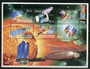 GRENADA GRENADINES ROCKETS IN THE SKY SET OF TWO  SHEETS  MINT NH  