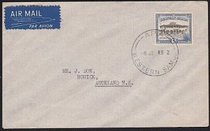SAMOA 1949 5d new airmail rate value - FDC - Apia cds......................a8783