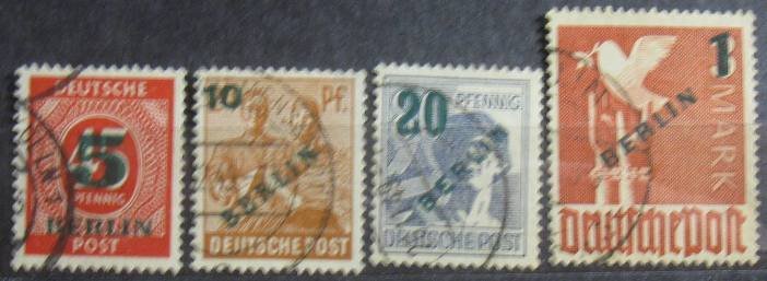 Berlin #9N64-9N67 Used Set- SCV=$26.70