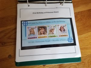 3 Albums Souvenir Sheets; Danna, Queen Elizabeth, Prince Charles and More