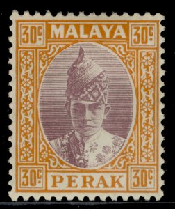 MALAYSIA - Perak SG116, 30c dull purple and orange, M MINT. Cat £12.