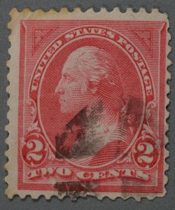 United States #248 Used VG Pink Type I Light Geometric Cancel Good Color