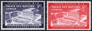 SC#27 & 28 3¢ & 8¢ United Nations: United Nations Day (1954) MNH