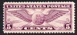 US 1930 5¢ Winged Globe Airmail Stamp #C12 MNH CV $17.50