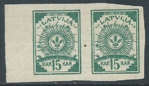 Latvia, Sc #12, 15k, MH (Pair)