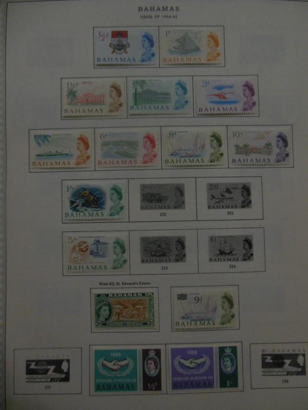 BAHAMAS : Very nice, all Mint, all diff. collection w/many Better. SG Cat £822.