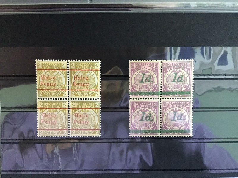 South Africa Transvaal  1893-1895 mint never hinged   stamps blocks R26573