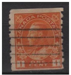 Canada 1912  Scott 126 coil used - 1c, King George V 