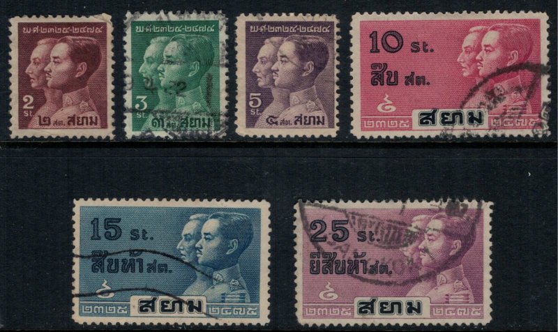 Thailand #225-30  CV $5.40