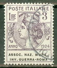 Italy Assoc. Naz….Roma Bolaffi 11 used CV $900