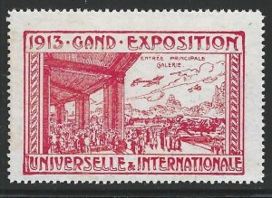 Gand 1913 Universal and International Exposition, Belgium Poster Stamp