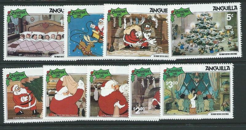 ANGUILLA SG475/83 1981 CHRISTMAS MNH