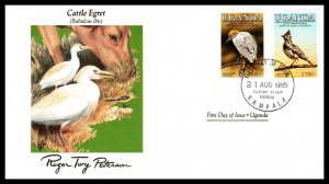 Uganda 453-456 Birds Audubon Set of Two U/A FDC