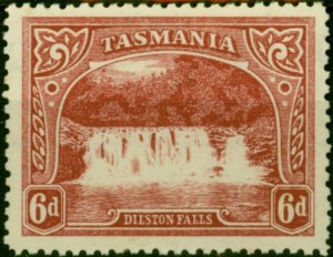 Tasmania 1910 6d Carmine-Lake SG254 Fine & Fresh LMM