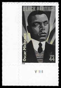 PCBstamps   US #4464 44c Oscar Micheaux, Black Heritage, MNH, (23)