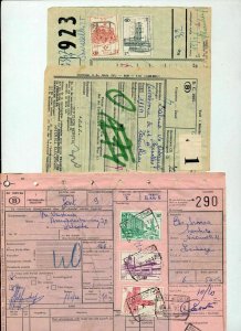 Belgium 1960s Railway Parcel Revenue Documents x 27 (ZZ1522