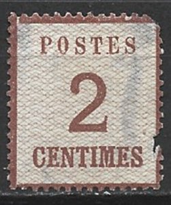 COLLECTION LOT 15116 FRANCE #N2a FAULTY UNG 1870 CV+$115