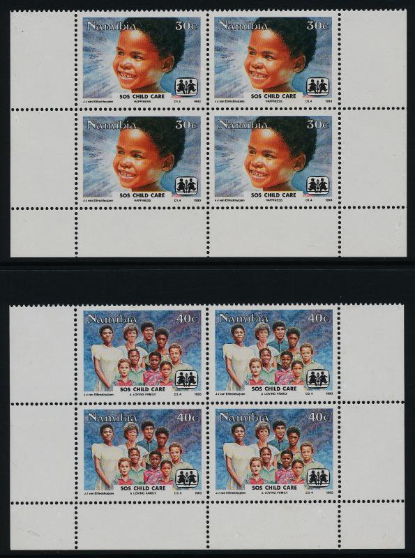 Namibia 738-41 Block MNH - SOS Child Care