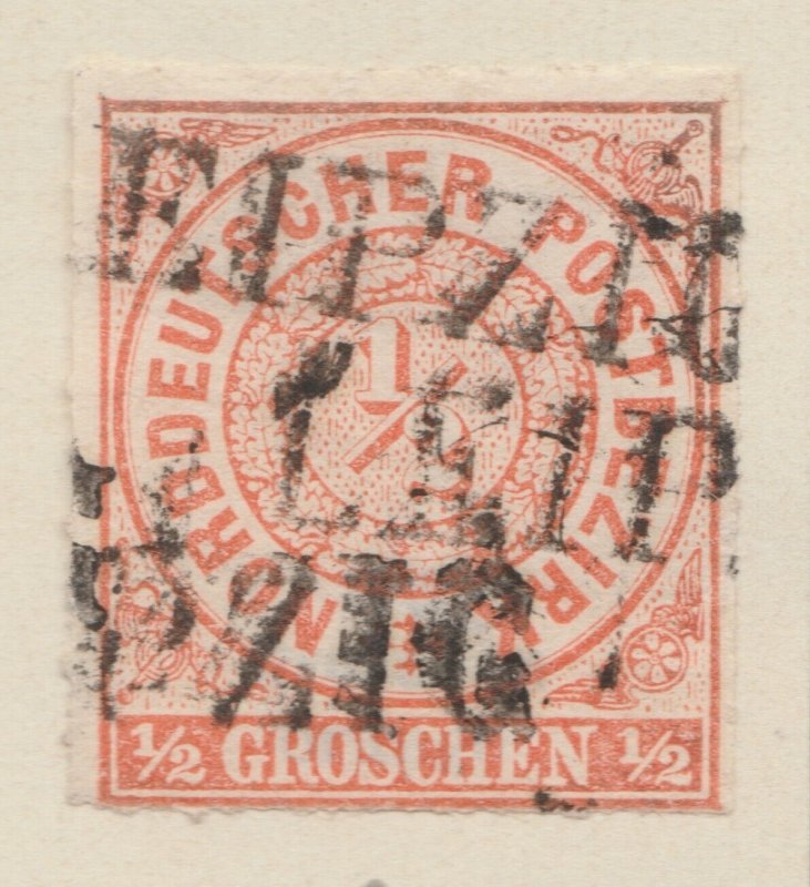 German States NORTH GERMAN CONFEDERATION 1868 1/2gr Used Stamp A29P39F37681-