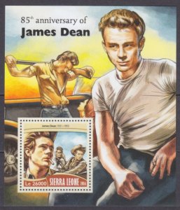 2016 Sierra Leone 7487/B1029 85 years old James Dean 12,00 €