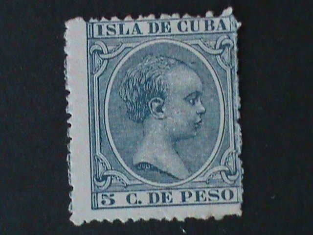 ​CUBA-SC#144 ERROR? KING ALFONSO-MISS PLACE PERF-:MNH VF-LAST ONE 134 YEARS