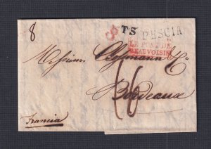 TUSCANY 1834 'ITALIE/LE PONT DE BEAUVOISIN’ SFL PESCIA TO BORDEAUX  W/ CONTENT