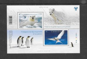 CANADA #2327b ARCTIC TERN & BEAR S/S MNH